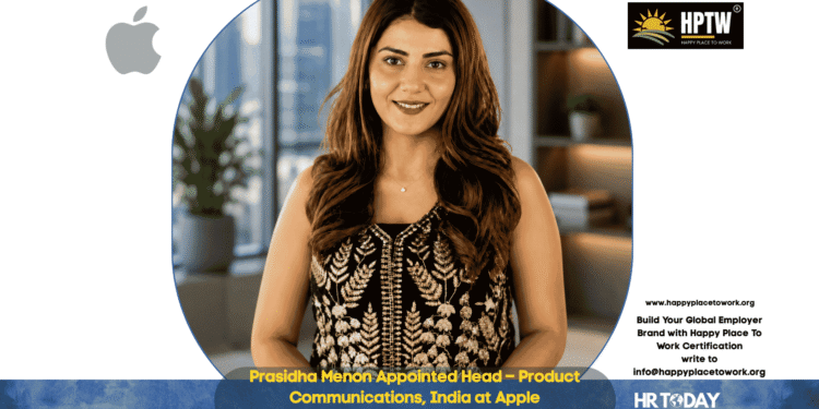 Prasidha Menon Appointed Head – Product Communications, India at Apple